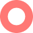  A pink circle centered on a clean white background, creating a simple yet striking visual contrast.